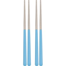 RAONNURI 素色孩童筷子 2雙, 天藍色, 單品