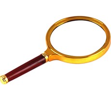 Lily木柄放大鏡 70mm, 1個, 棕色