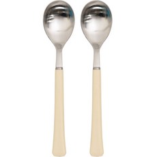 RAONNURI 孩童不鏽鋼餐匙 2入, 象牙, 單品