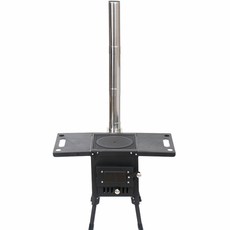 療癒露營 折疊式耐熱窗灰燼托盤柴火爐 57.5 x 46 cm, 單一商品