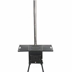 힐링캠핑 접이식 불꽃창 화목난로 77 x 56 cm, GTSS3477