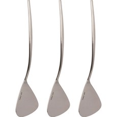 Table Art 霧面不鏽鋼鍋鏟 M號, 3個, 銀