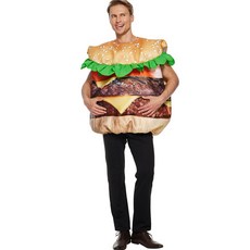 Partybok 漢堡表演角色扮演服裝套裝 HR145