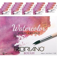 FABRIANO Boutique 水彩明信片 水彩 300g 明信片本 粗紋 PC01 15張, 20個