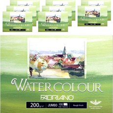 FABRIANO 水彩明信片水彩 200g 明信片墊型 Jumbo PC06 100p, 8個