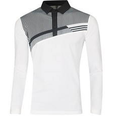 FERRA US 男士條紋彈性高爾夫球衫 CTLU2080F2