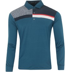 MCKENLY 男士邊格紋高爾夫 T 恤 CTMY2047F2