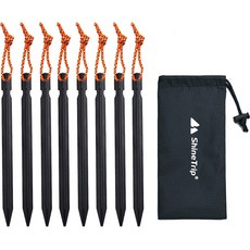 에쉬울프 삼각 단조팩 8p + 수납백 세트, 블랙