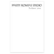 The Jonet 英文字樣白色牛皮紙 C, 20個