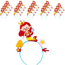 minhwashop 不織布動物髮箍製作套組 珠珠公主, 20套, 混合色