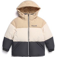 BLACKYAK KIDS 童款短版拼色連帽羽絨外套
