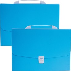 올러바웃 서류 정리 파일케이스 A4, 2개, 블루