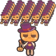 Inp 萬聖節南瓜女巫糖果插飾 11.6 x 7.3 cm BOM, 100個, 混和色