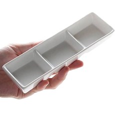 Blue Stormer 水彩顏料調色盤 C型 白色 18 x 5.8 x 2.5 cm, 3格, 1個