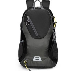 Wiz&wiz 輕便登山防水面料運動背包 40L, 黑色