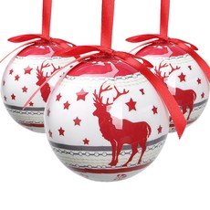 聖誕樹裝飾球 3入, H 1