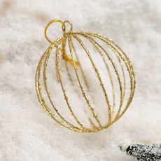 Yesmall Once More 聖誕裝飾品燈泡絲綢球吊飾 J, 混合色, 1個