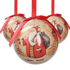 聖誕樹裝飾球 3入, H 11