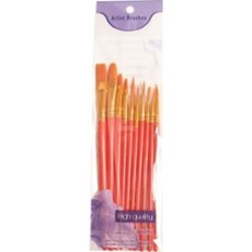 利拉油畫用筆刷組 4, 1套, 10種