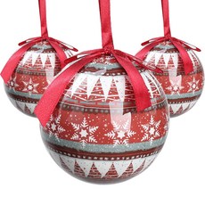 Yesmall Once More 聖誕樹裝飾球 3入, H 3