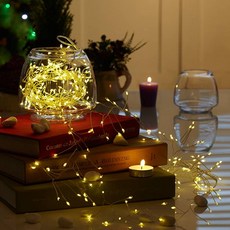 HOUSENSE LED串燈 200顆, 銀(線)+金(燈泡)