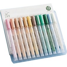 더조넷 壓克力彩色麥克筆 b 12色套組, 1套, 12色