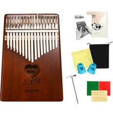 HDC Youngchang 17音階 全單板 卡林巴 全套組 M02 桃花心木 小狗, 1個