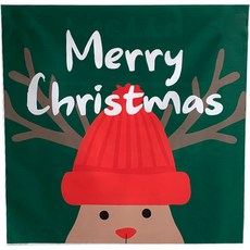 蒂娜野餐可愛的聖誕家庭聚會魯道夫橫幅, 混合顏色