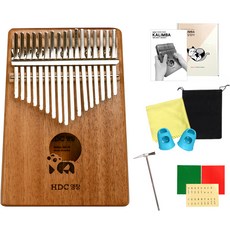 HDC Youngchang 17音階全實木卡林巴琴全配組 M01 桃花心木 熊貓