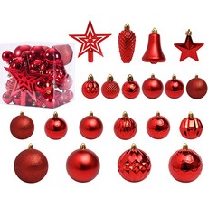 블링블링 크리스마스 펜던트 고퀄리티 트리 장식품, 레드