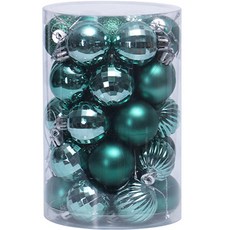 圓球造型聖誕樹裝飾, 綠色, 1組