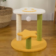 GATSBY 蓋茨比貓雲 3 層貓塔, 1個, 黃色的