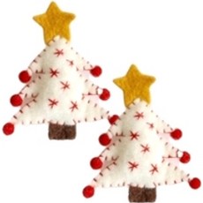 YesMall Once More 聖誕樹裝飾毛氈飾品娃娃襪子 2入, 15號