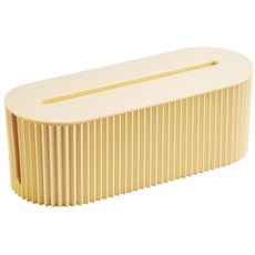 DALPAENGI LIVING 素色橢圓形收納盒, 黃油, 1個