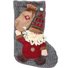 立體造型裝飾聖誕襪 G款, 混合顏色