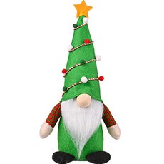 長樹魯道夫帽無臉聖誕老人 聖誕大型裝飾品合集, 樹綠色, 1個