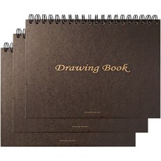 2Youngdesign 繪圖本 3入 深色, B5, 3個