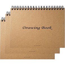 투영디자인 드로잉북 크라프트, 260 x 189 mm, 3개