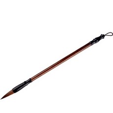 原木硬質狼毫森特東方畫筆 06, 1個, 中(28.5 x 0.9 cm)