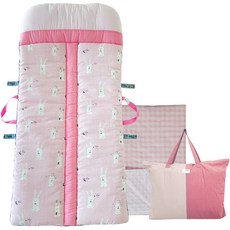 童款四季型一體式棉質午睡枕墊被+收納袋 隨機出貨, Lea C款