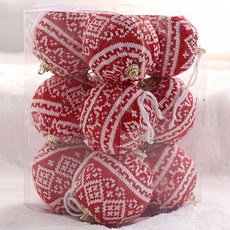 minimaxi 圖騰聖誕球裝飾組, 混合顏色