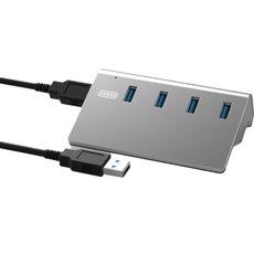 NEXTU USB-A 3.2 Gen2 10G 4埠擴充無電源集線器 NEXT-344U3-10G, 銀色