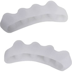 buyme 발가락 실리콘 밴드 좌우 세트 화이트, 1세트