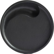 附蓋圓形小型書法硯台, 1個