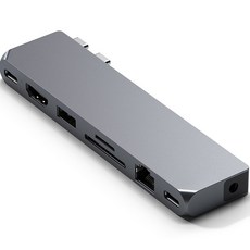 사테치 C타입 8in1 USB4 맥북 프로 초고속 멀티 허브 맥스, Space gray, 1개