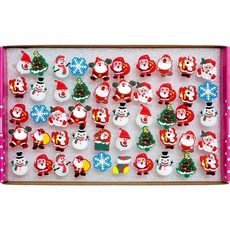 聖誕造型亮燈戒指 50入, 混色, 1組