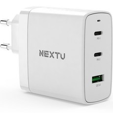 NEXT 多功能快充轉換器 NEXT-QC623GAN, 白色的, 1個