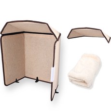 SELRUMI 二代家用辦公可折疊腳爐加熱墊+膝毯套組, SEL-HT2500J-PRO, 暖米色