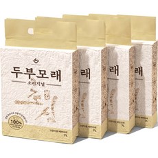이수펫 초심 고양이 두부모래 가는입자, 7L, 4개, 오리지널
