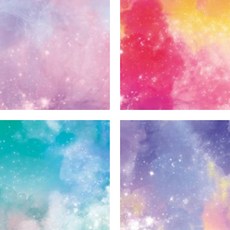 里拉摺紙鶴 4 種彩色紙設置 5, 4 種顏色, 1套